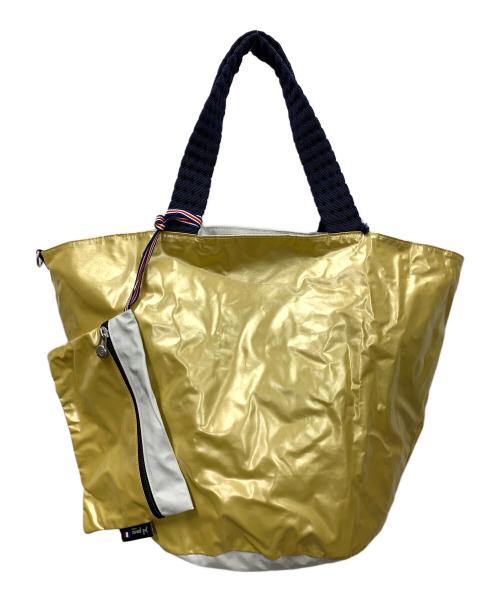 HUMAN WOMAN（ヒューマンウーマン）HUMAN WOMAN (ヒューマンウーマン) トートバッグ イエロー サイズ:実寸サイズにてご確認ください。の古着・服飾アイテム