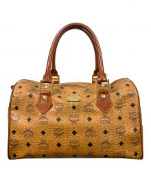 MCM（エムシーエム）の古着「ミニボストンバッグ」｜キャラメル