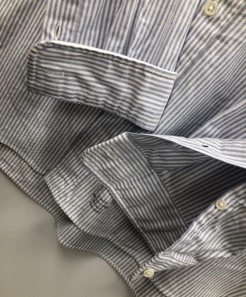 J.PRESS（ジェイプレス）J.PRESS オックスフォードシャツ GRFFITI B.D. OXFORD STRIPE SHIRT/BAGGY FIT（グラフィティ ボタンダウン オックスフォード ストライプ シャツ/バギー フィット） ブルー×ホワイト サイズ:Sの古着・服飾アイテム