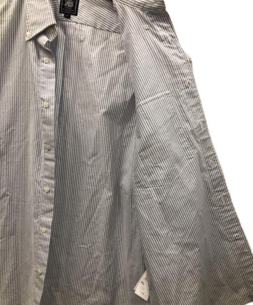 J.PRESS（ジェイプレス）J.PRESS オックスフォードシャツ GRFFITI B.D. OXFORD STRIPE SHIRT/BAGGY FIT（グラフィティ ボタンダウン オックスフォード ストライプ シャツ/バギー フィット） ブルー×ホワイト サイズ:Sの古着・服飾アイテム