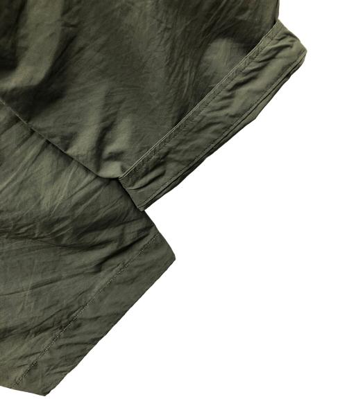 Porter Classic（ポータークラシック）Porter Classic (ポータークラシック) タックパンツ WEATHER BEBOP PANTS（ウェザー ビバップ パンツ） オリーブ サイズ:Lの古着・服飾アイテム