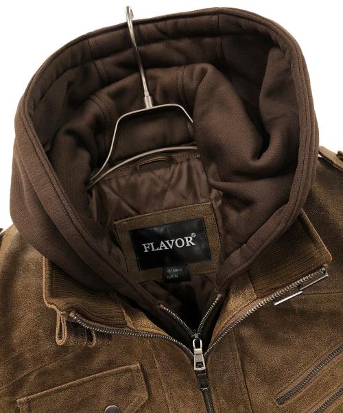 FLAVOR（フレーバ）FLAVOR (フレーバ) ボマージャケット ブラウン サイズ:US/CAN:Sの古着・服飾アイテム
