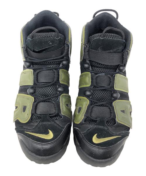 NIKE（ナイキ）NIKE (ナイキ) スニーカー AIR MORE UPTEMPO 96(ナイキ エア モアアップテンポ 96) ブラック×オリーブ サイズ:27.5cmの古着・服飾アイテム