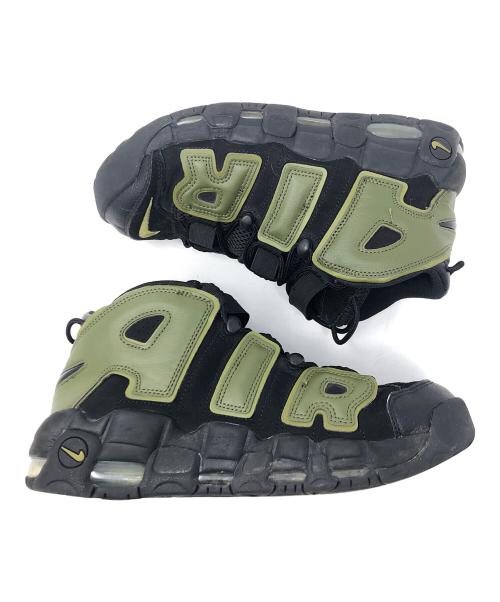 NIKE（ナイキ）NIKE (ナイキ) スニーカー AIR MORE UPTEMPO 96(ナイキ エア モアアップテンポ 96) ブラック×オリーブ サイズ:27.5cmの古着・服飾アイテム