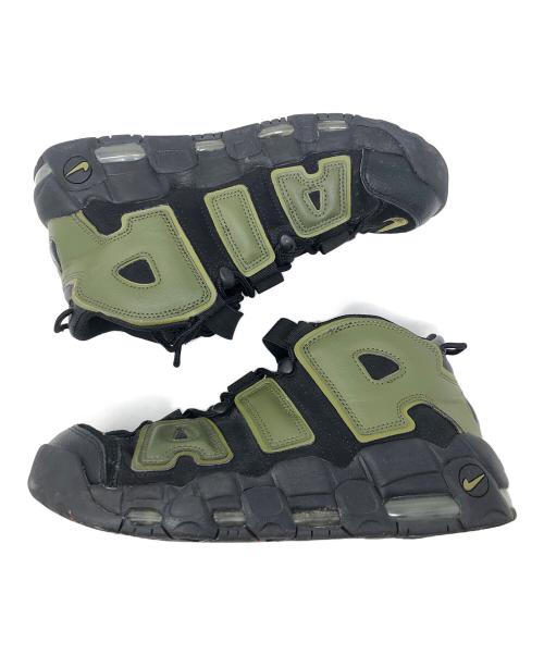 NIKE（ナイキ）NIKE (ナイキ) スニーカー AIR MORE UPTEMPO 96(ナイキ エア モアアップテンポ 96) ブラック×オリーブ サイズ:27.5cmの古着・服飾アイテム