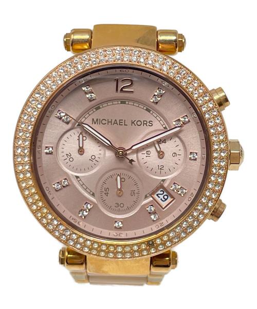 MICHAEL KORS（マイケルコース）MICHAEL KORS (マイケルコース) 腕時計 ローズゴールド ピンクアセテート ウォッチ クォーツ  サイズ:実寸サイズにてご確認ください。の古着・服飾アイテム