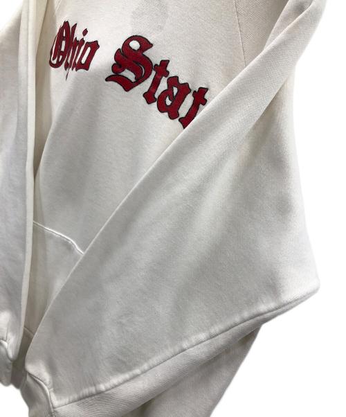 Champion（チャンピオン）Champion (チャンピオン) 80s プルオーバーパーカー Ohio State（オハイオ ステート） ホワイト サイズ:LARGEの古着・服飾アイテム
