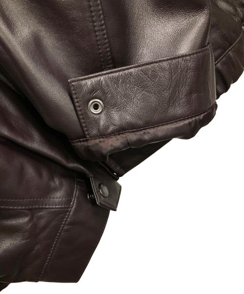 AVIREX（アヴィレックス）AVIREX (アヴィレックス) レザージャケット COMFORTABLE LEATHER SWING TOP（コンフォータブル レザー スウィング トップ） ブラウン サイズ:2XLの古着・服飾アイテム