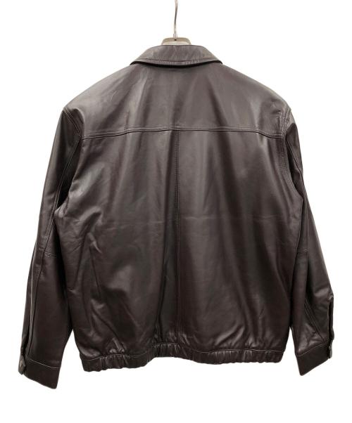 AVIREX（アヴィレックス）AVIREX (アヴィレックス) レザージャケット COMFORTABLE LEATHER SWING TOP（コンフォータブル レザー スウィング トップ） ブラウン サイズ:2XLの古着・服飾アイテム
