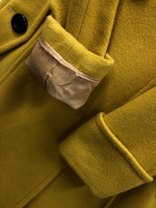 BLUE LABEL CRESTBRIDGE（ブルーレーベルクレストブリッジ）BLUE LABEL CRESTBRIDGE (ブルーレーベルクレストブリッジ) ロングコート イエロー サイズ:40の古着・服飾アイテム