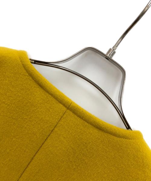 BLUE LABEL CRESTBRIDGE（ブルーレーベルクレストブリッジ）BLUE LABEL CRESTBRIDGE (ブルーレーベルクレストブリッジ) ロングコート イエロー サイズ:40の古着・服飾アイテム