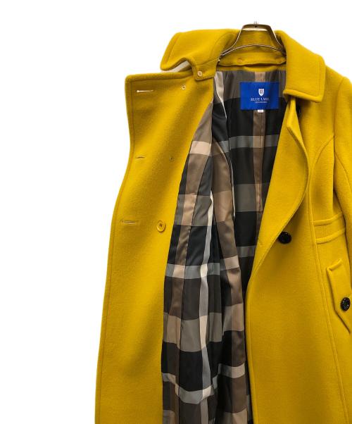 BLUE LABEL CRESTBRIDGE（ブルーレーベルクレストブリッジ）BLUE LABEL CRESTBRIDGE (ブルーレーベルクレストブリッジ) ロングコート イエロー サイズ:40の古着・服飾アイテム