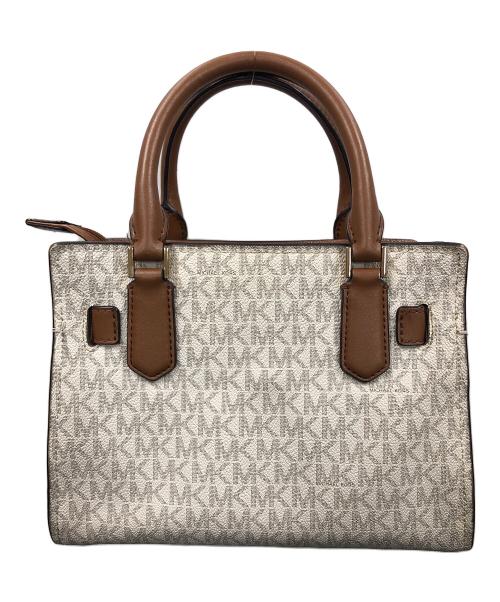 MICHAEL KORS（マイケル・コース）MICHAEL KORS (マイケル・コース) 2WAYバッグ ハンドバッグ ショルダーバッグ ハミルトン スモール ロゴ サッチェル ホワイト サイズ:実寸サイズにてご確認下さい。の古着・服飾アイテム