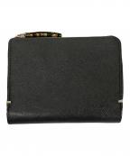 PAUL SMITHポールスミス）の古着「2つ折り財布 ジップストローグレイン1」｜ブラック