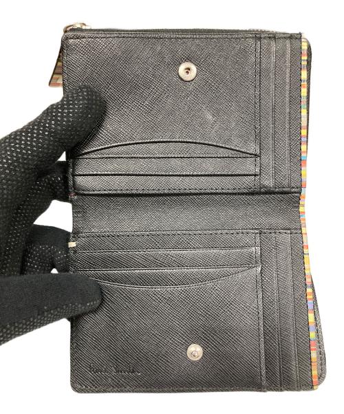 PAUL SMITH（ポールスミス）PAUL SMITH (ポールスミス) 2つ折り財布 ジップストローグレイン1 ブラック サイズ:実寸サイズにご確認ください。の古着・服飾アイテム