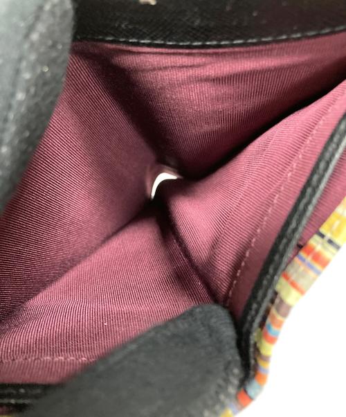 PAUL SMITH（ポールスミス）PAUL SMITH (ポールスミス) 2つ折り財布 ジップストローグレイン1 ブラック サイズ:実寸サイズにご確認ください。の古着・服飾アイテム