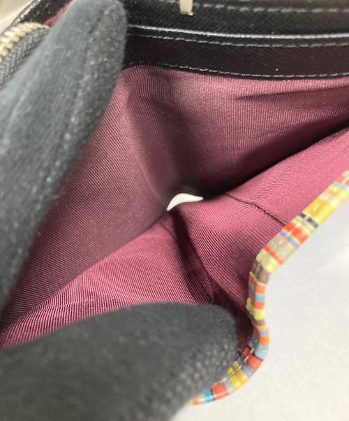 PAUL SMITH（ポールスミス）PAUL SMITH (ポールスミス) 2つ折り財布 ジップストローグレイン1 ブラック サイズ:実寸サイズにご確認ください。の古着・服飾アイテム