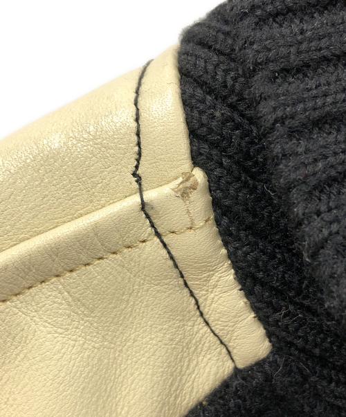 INDIAN MOTORCYCLE（インディアンモーターサイクル）INDIAN MOTORCYCLE (インディアンモーターサイクル) スタジャン ブラック×アイボリー サイズ:40の古着・服飾アイテム