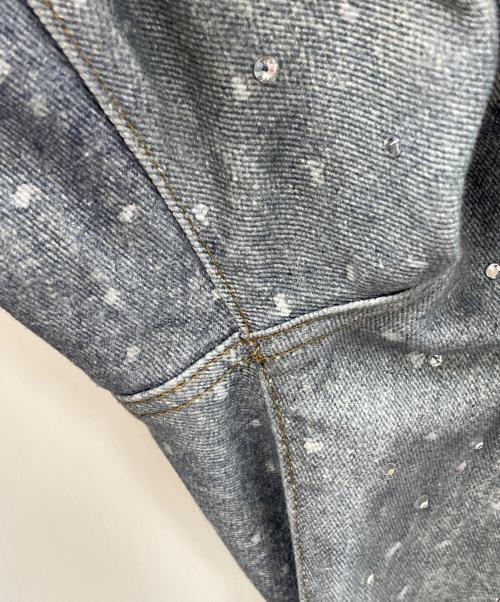 blackicon（ブラックアイコン）blackicon (ブラックアイコン) ストーンデニムパンツ スカイブルー サイズ:34の古着・服飾アイテム