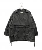 moussyマウジー）の古着「ジャケット OVER ベスト & SHORT ジャケット」｜ダークグレー