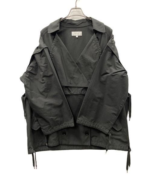 moussy（マウジー）moussy (マウジー) ジャケット OVER ベスト & SHORT ジャケット ダークグレー サイズ:Fの古着・服飾アイテム