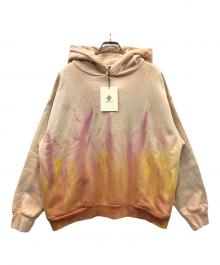 AMBERGLEAM（アンバーグリーム）の古着「プルオーバーパーカー」｜ピンク×オレンジ