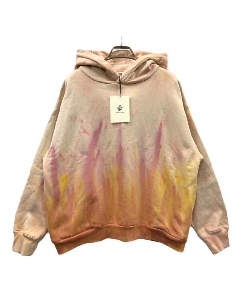 AMBERGLEAM（アンバーグリーム）AMBERGLEAM (アンバーグリーム) プルオーバーパーカー ピンク×オレンジ サイズ:M 未使用品の古着・服飾アイテム