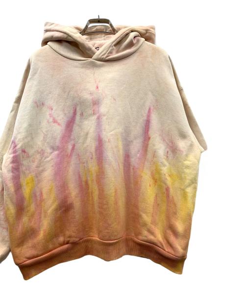 AMBERGLEAM（アンバーグリーム）AMBERGLEAM (アンバーグリーム) プルオーバーパーカー ピンク×オレンジ サイズ:M 未使用品の古着・服飾アイテム