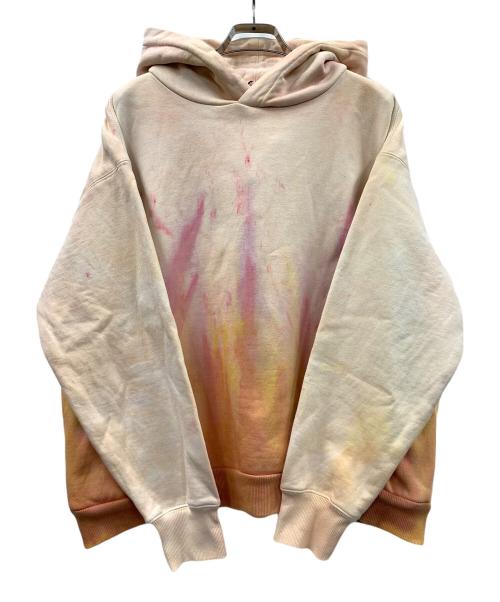 AMBERGLEAM（アンバーグリーム）AMBERGLEAM (アンバーグリーム) プルオーバーパーカー ピンク×オレンジ サイズ:M 未使用品の古着・服飾アイテム