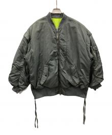 MAISON SPECIAL（メゾンスペシャル）の古着「ジャケット リバーシブルナイロンMA-1（エムエー-ワン）」｜グレー