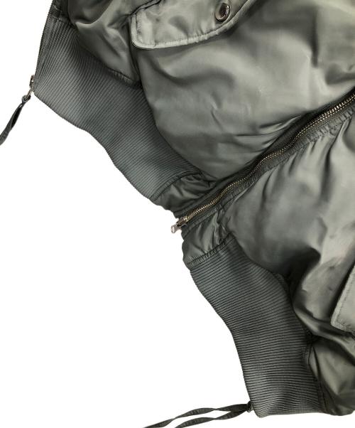 MAISON SPECIAL（メゾンスペシャル）MAISON SPECIAL (メゾンスペシャル) ジャケット リバーシブルナイロンMA-1（エムエー-ワン） グレー サイズ:FREEの古着・服飾アイテム