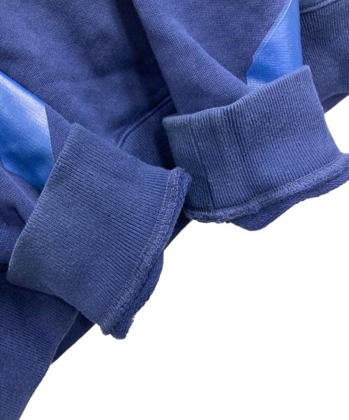 OFFWHITE（オフホワイト）OFFWHITE (オフホワイト) プルオーバーパーカー 	21AW Rubber Arrow Over Hoodie（21AW ラバーアローオーバー） ブルー サイズ:Lの古着・服飾アイテム