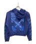 OFFWHITE（オフホワイト）の古着「プルオーバーパーカー 	21AW Rubber Arrow Over Hoodie（21AW ラバーアローオーバー）」｜ブルー