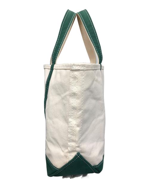 L.L.Bean（エルエルビーン）L.L.Bean (エルエルビーン) トートバッグ Boat and Tote Open-Top（ボート アンド トート オープン-トップ） アイボリー×グリーン サイズ:実寸サイズにてご確認下さい。の古着・服飾アイテム