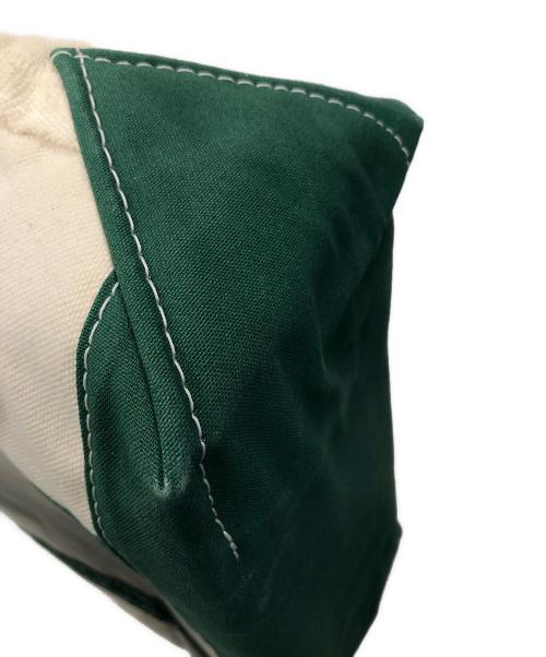 L.L.Bean（エルエルビーン）L.L.Bean (エルエルビーン) トートバッグ Boat and Tote Open-Top（ボート アンド トート オープン-トップ） アイボリー×グリーン サイズ:実寸サイズにてご確認下さい。の古着・服飾アイテム