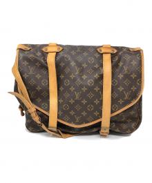 LOUIS VUITTON（ルイ ヴィトン）の古着「ショルダーバッグ ソミュール 43」｜ブラウン
