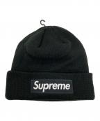 New Era×SUPREMEニューエラ×シュプリーム）の古着「ニット帽」｜ブラック