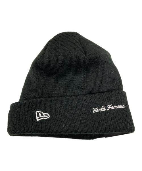 New Era（ニューエラ）New Era (ニューエラ) Supreme (シュプリーム) ニット帽 ブラック サイズ:実寸サイズにてご確認ください。 未使用品の古着・服飾アイテム