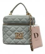 darichダーリッチ）の古着「キルティングスクエアミニバッグ」｜スカイブルー