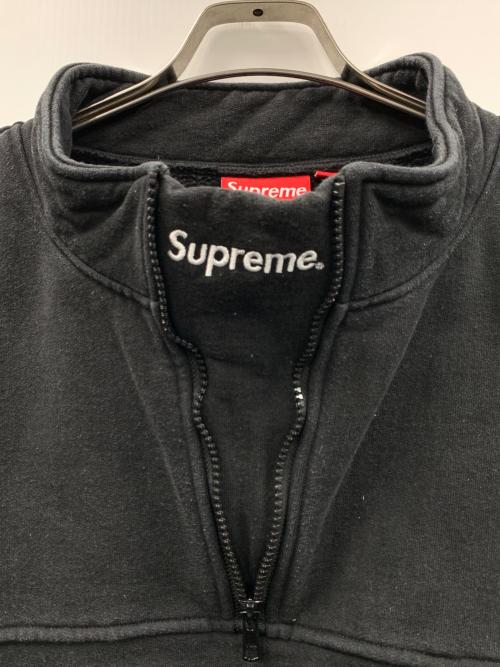 SUPREME（シュプリーム）SUPREME (シュプリーム) スウェット Washed Half Zip Pullover（ウォッシュト ハーフ ジップ プルオーバー） ブラック サイズ:XLの古着・服飾アイテム