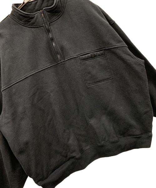 SUPREME（シュプリーム）SUPREME (シュプリーム) スウェット Washed Half Zip Pullover（ウォッシュト ハーフ ジップ プルオーバー） ブラック サイズ:XLの古着・服飾アイテム