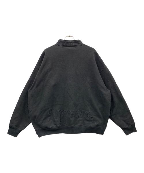 SUPREME（シュプリーム）SUPREME (シュプリーム) スウェット Washed Half Zip Pullover（ウォッシュト ハーフ ジップ プルオーバー） ブラック サイズ:XLの古着・服飾アイテム