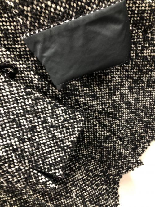 HIROKO KOSHINO（ヒロコ コシノ）HIROKO KOSHINO (ヒロコ コシノ) ショートコート ブラック×ホワイト サイズ:L～LLの古着・服飾アイテム