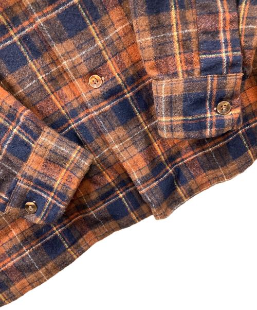 PENDLETON（ペンドルトン）PENDLETON (ペンドルトン) ウールシャツ ブラウン×ネイビー サイズ:Lの古着・服飾アイテム