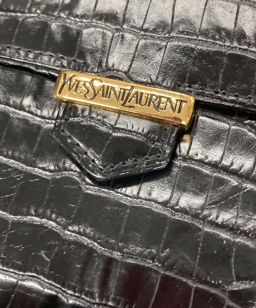 Yves Saint Laurent（イヴサンローラン）Yves Saint Laurent (イヴサンローラン) がま口3つ折り財布 ブラック サイズ:実寸サイズにご確認ください。の古着・服飾アイテム