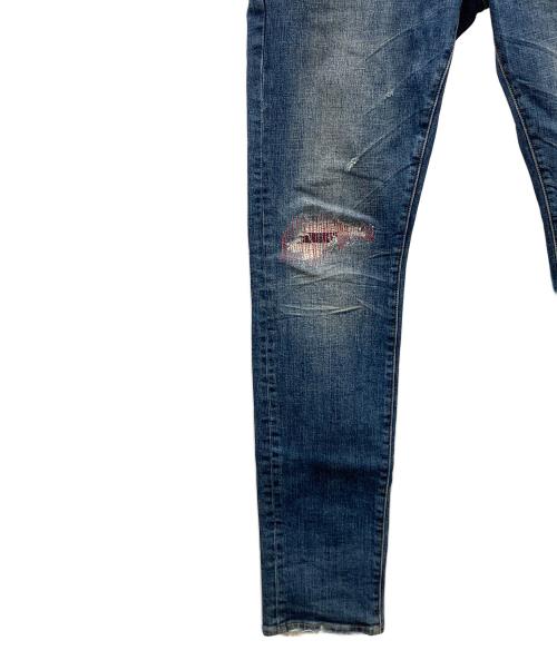 PURPLE（パープル）PURPLE (パープル) デニムパンツ インディゴ サイズ:実寸サイズにご確認ください。の古着・服飾アイテム