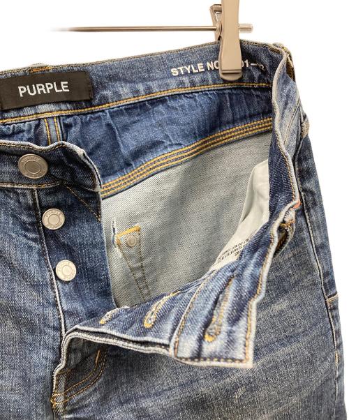 PURPLE（パープル）PURPLE (パープル) デニムパンツ インディゴ サイズ:実寸サイズにご確認ください。の古着・服飾アイテム