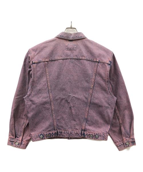 HIS henry I.SIEGEL（ヘンリー・I・シーゲル）HIS henry I.SIEGEL (ヘンリー・I・シーゲル) デニムジャケット ピンク×ブルー サイズ:14の古着・服飾アイテム