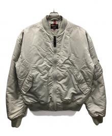 ALPHA（アルファ）の古着「MA-1ジャケット」｜グレー