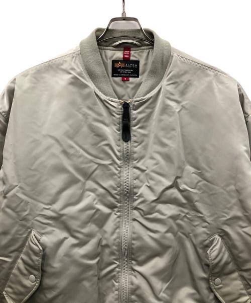 ALPHA（アルファ）ALPHA (アルファ) MA-1ジャケット グレー サイズ:Mの古着・服飾アイテム